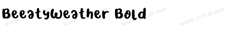 BeeatyWeather Bold字体转换